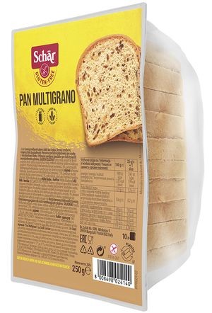 Хлеб зерновой PAN MULTIGRANO Dr. Schar, 250г. — Диета-Маркет