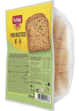 Хлеб злаковый PAN RUSTICO Dr. Schar, 250г.  — Диета-Маркет