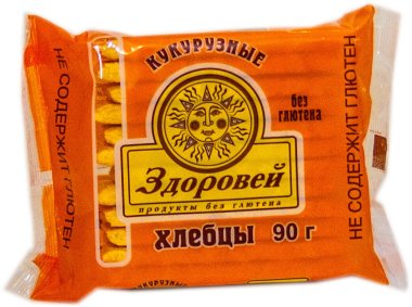 Хлебцы кукурузные ЗДОРОВЕЙ, 90 г — Диета-Маркет