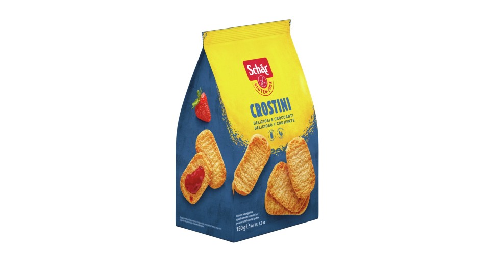  Сухарики  хрустящие "Crostini" Dr. Schar, 150г.  фото 1 — Диета-Маркет