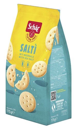 Крекеры солёные  Salti Dr. Schar, 175г.  — Диета-Маркет