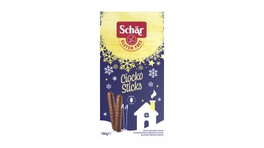 Рождественское печенье палочки в шоколадной глазури Ciocko Sticks Dr Schar, 150г.  1 — Диета-Маркет