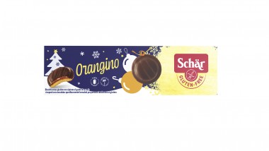 Печенье Рождественское с апельсиновым желе в шоколаде &quot;Orangino&quot;  Dr. Schar, 150г. — Диета-Маркет