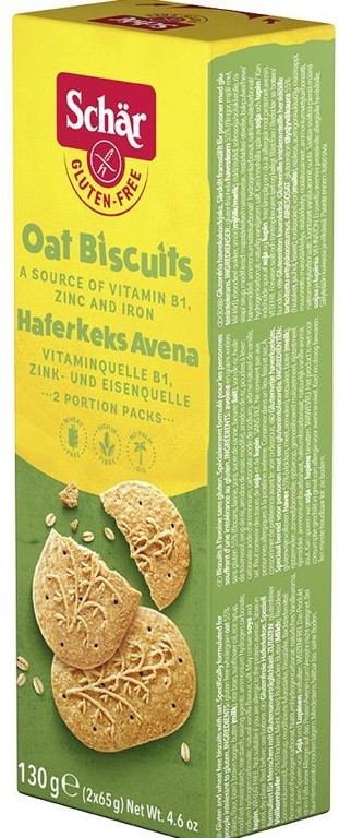  Печенье овсяное печенье без  глютена AVENA - OAT BISCUITS 130g   Dr Schar  — Диета-Маркет