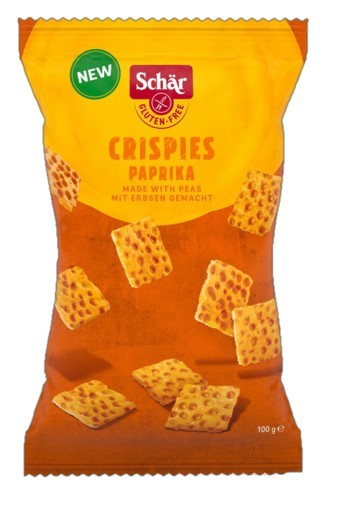 Хрустящие чипсы с паприкой Crispies т.м. Dr. Schar 100г.  — Диета-Маркет