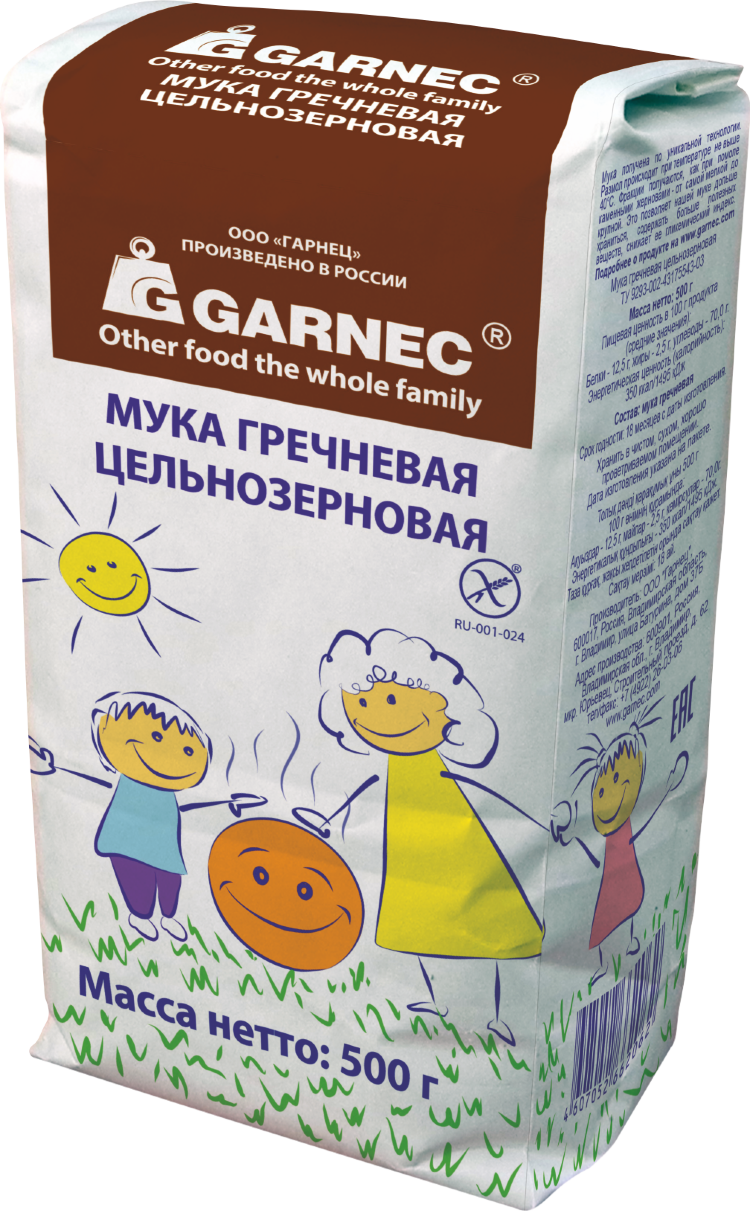 Безглютеновая мука гречневая Гарнец